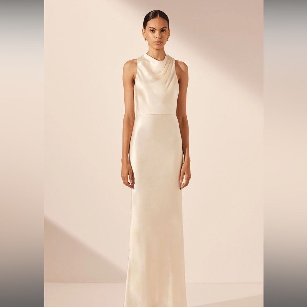 Shona Joy La Lune High Neck Maxi Dress